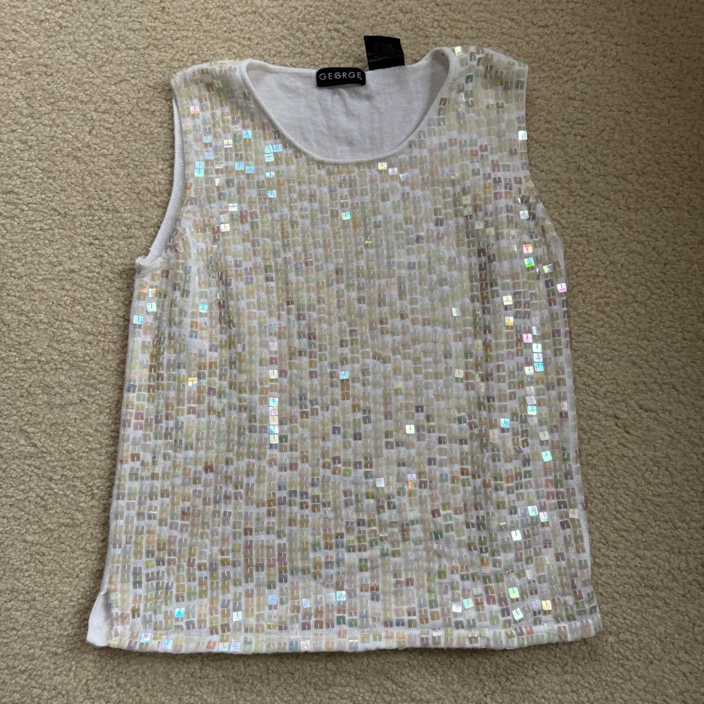 George sequin tank tank
